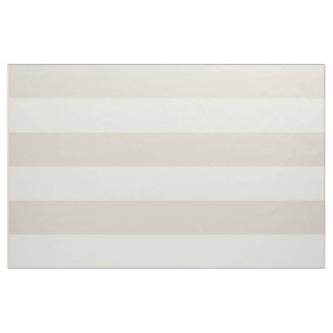 Linen Beige and Ivory Wide Stripes Large Scale Fabric