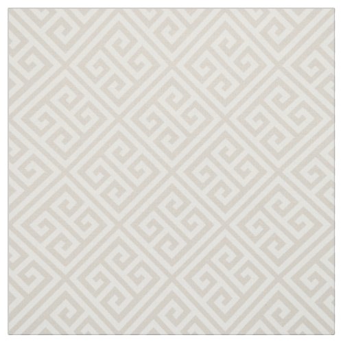 Linen Beige Greek Key Fabric