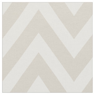 Linen Beige Modern Chevron Large Scale Fabric
