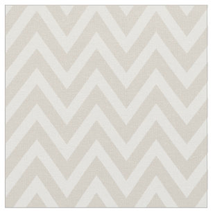 Linen Beige Modern Chevron Stripes Fabric