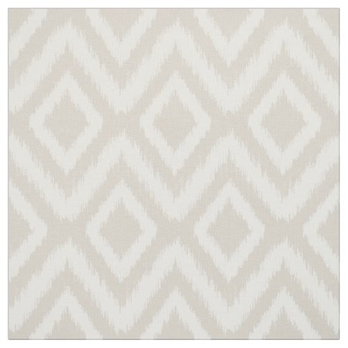 Linen Beige Tribal Ikat Chevron Fabric