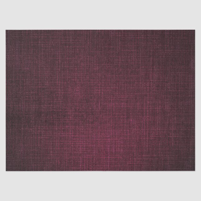 Linen Burgundy Bordeaux Rubin Bridal Wedding Birth Tissue Paper (Front)