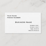 Linen Business Card (White)