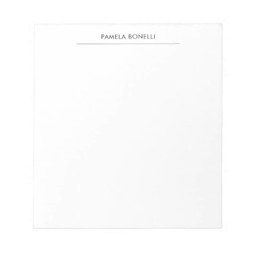 Linen Classical Minimalist Professional Plain Notepad