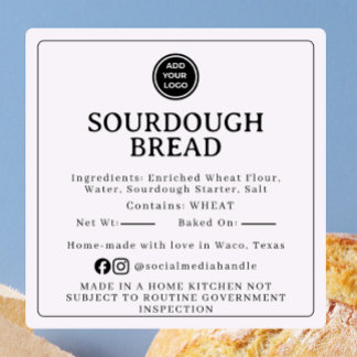 Linen Cream Sourdough Ingredient Cottage Sticker