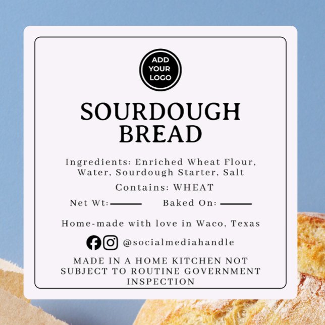 Linen Cream Sourdough Ingredient Cottage Sticker (Creator Uploaded)