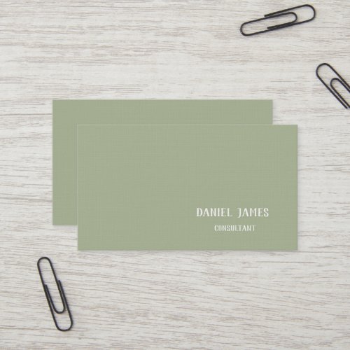 Linen Custom Business Card