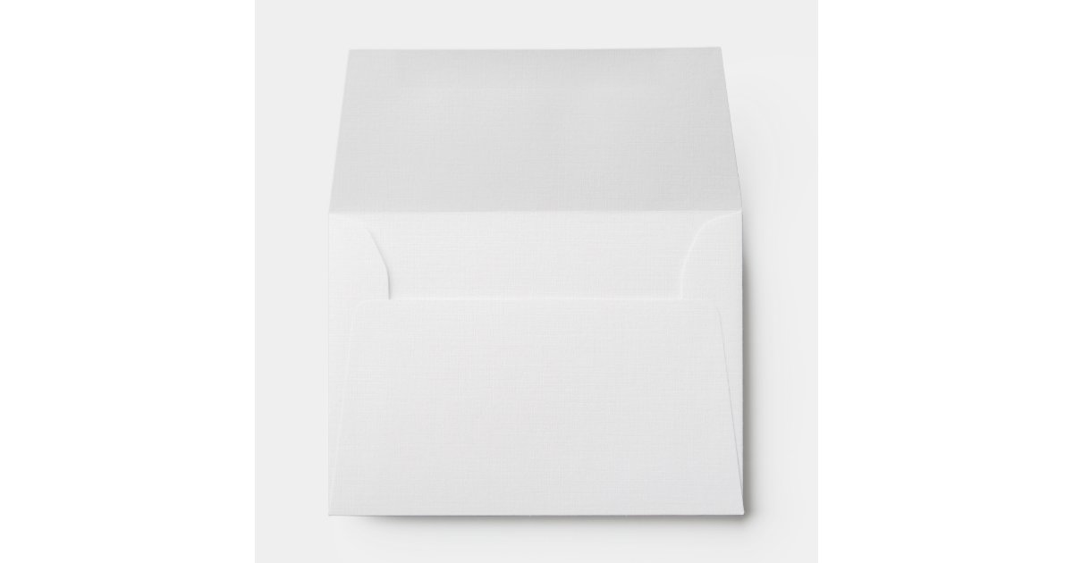 Linen Envelope (4x6) White Zazzle