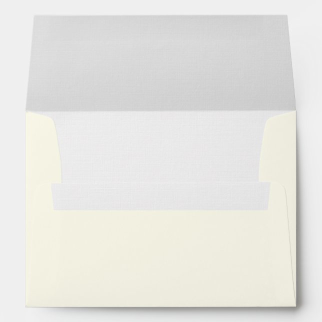 Linen Envelope - (5x7 - A7) Off White (Back (Bottom))