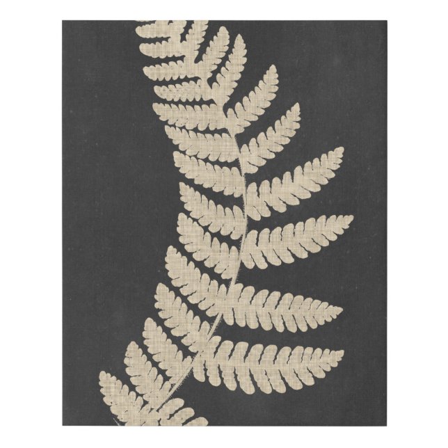 Linen Fern Faux Canvas Print (Front)