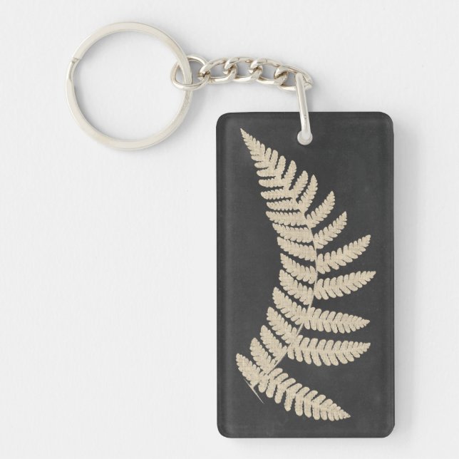 Linen Fern Keychain (Front)