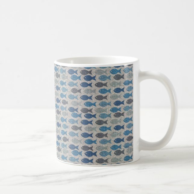 Linen Fish Coffee Mug (Right)