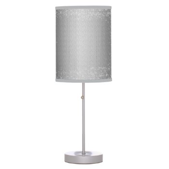 Linen - Grey   Silver   Sparkle Look Table Lamp by BridesToBe at Zazzle