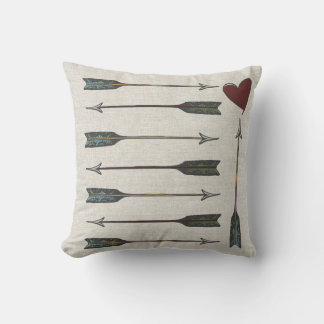 Linen Look Arrows Pillow