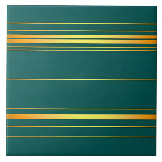 Linen Luxury Modern Green Gold Texture Collection Ceramic Tile (Front)