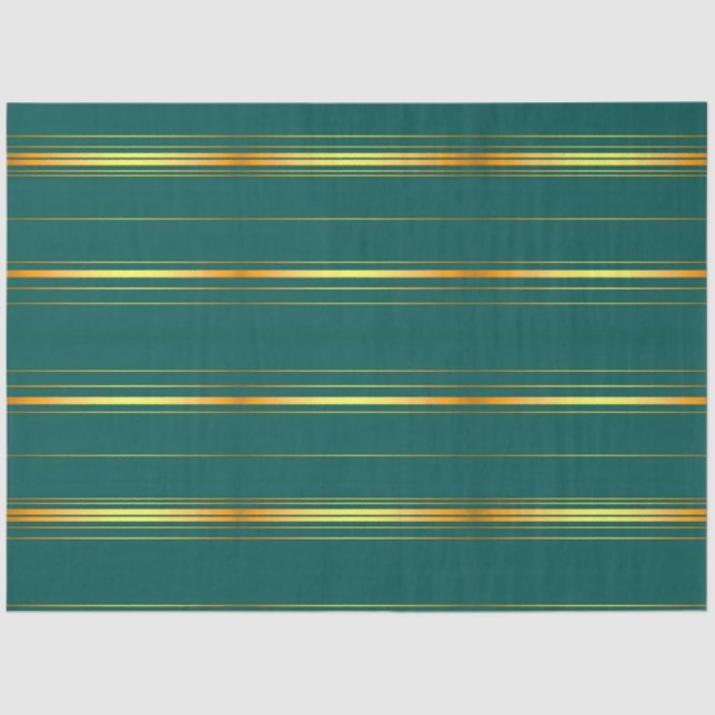 Linen Luxury Modern Green Gold Texture Collection Tissue Paper (Front)