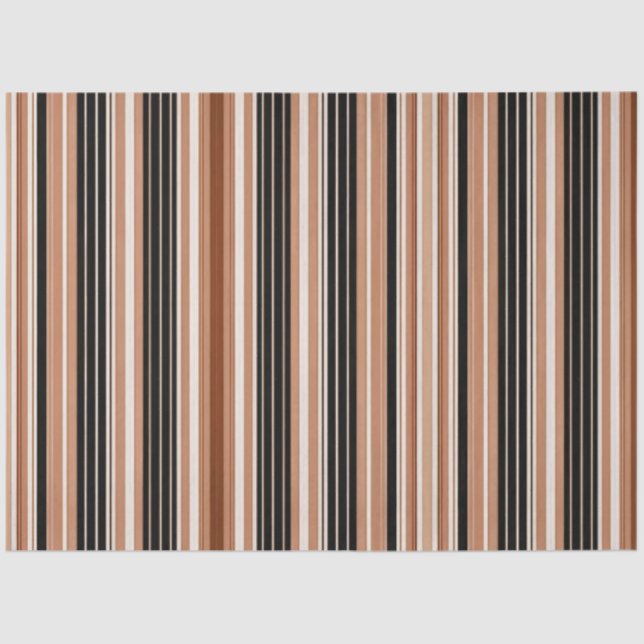 Linen Luxury Popular Brown White Collection Tissue Paper (Front)