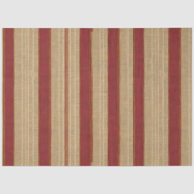 Linen Luxury Trendy Burgundy Gold Collection Tissue Paper (Front)