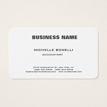 Linen Professional Modern Elegant Minimalist Plain Business Card Linen Professional Modern Elegant Minimalist Plain Business Card