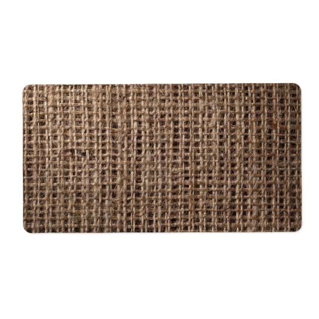 Linen Sack Background, Vintage Style 2 Label (Front)