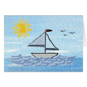 Linen Sailboat (Front Horizontal)