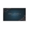 Linen Salon Spa Floral Business Card Denim Taupe