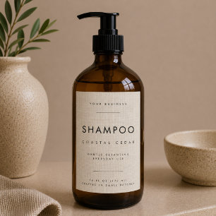 Linen Shampoo Business Branding Label