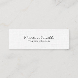 Linen Slim Special Unique Modern Professional Mini Business Card