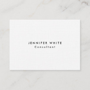 Linen Stylish Modern Minimalist Business Card