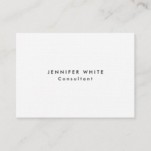 Linen Stylish Modern Minimalist Business Card