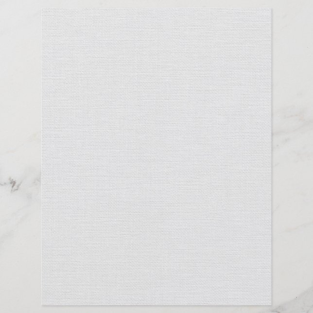 Linen Texture White & Natural Scrapbook Paper (Front)