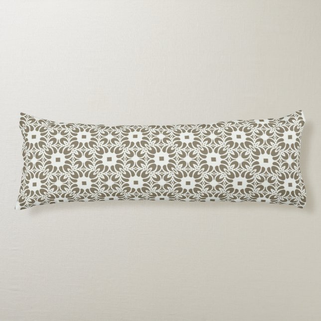 Linen Trellis Body Pillow (Front)