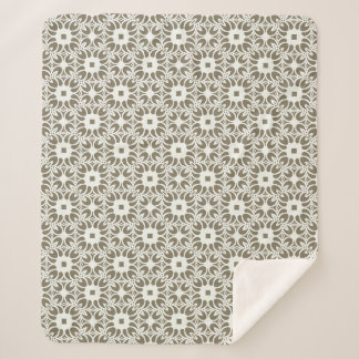 Linen Trellis Sherpa Blanket
