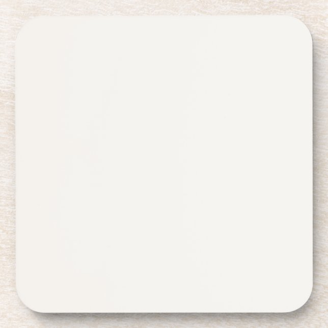 Linen White, Off-White  Beverage Coaster (Front)