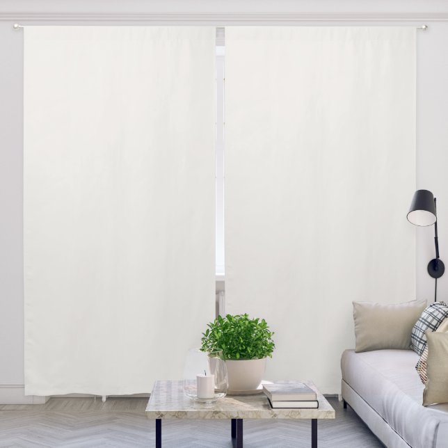 Linen White, Off-White  Blackout Curtains (Living Room)