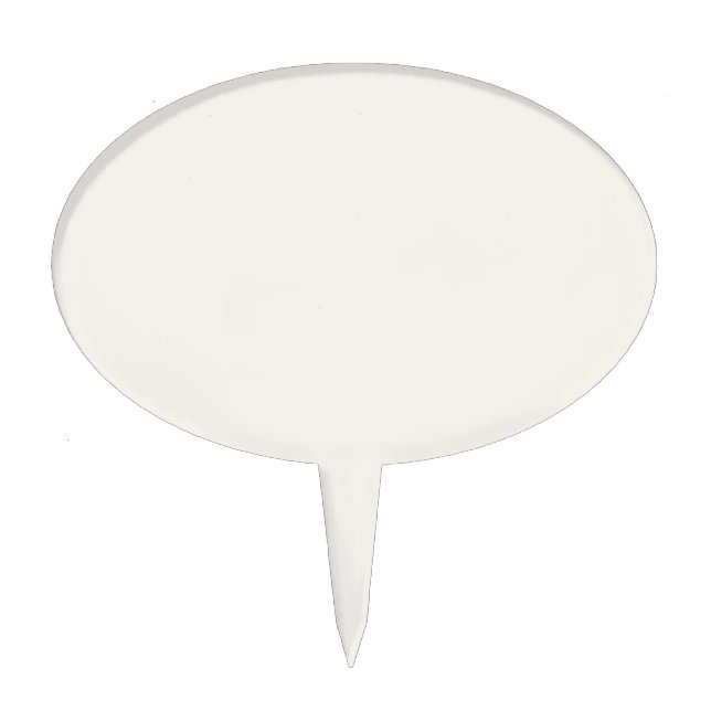 Linen White, Off-White  Cake Topper (Front)