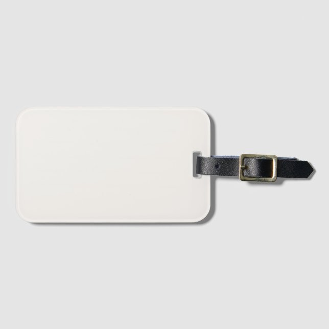 Linen White, Off-White  Luggage Tag (Front Horizontal)