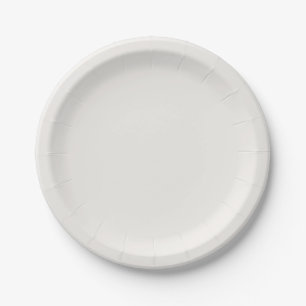 Linen White, Off-White  Paper Plates