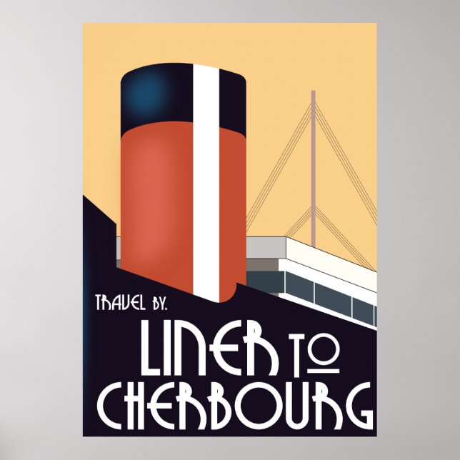 Liner to Cherbourg Poster (Front)
