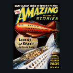 Liners of Space Poster<br><div class="desc">In the future,  passenger space liners will fly through the galaxy.</div>