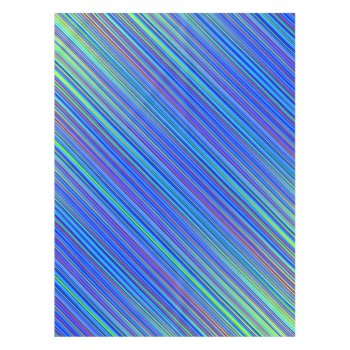 Lines 103  Blue And Green Multi Hued Gradated Line Tablecloth by Lonestardesigns2020 at Zazzle