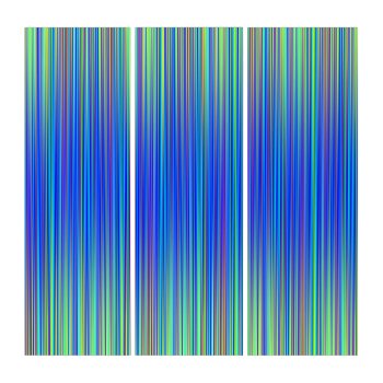 Lines 103  Blue And Green Multi Hued Gradated Line Triptych by Lonestardesigns2020 at Zazzle