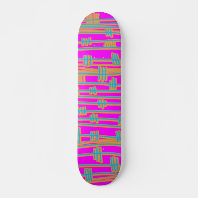 Lines Abstract Skateboard (Front)