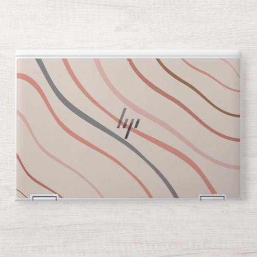 Lines Aesthetic Modern Pastels Colorful art HP Laptop Skin