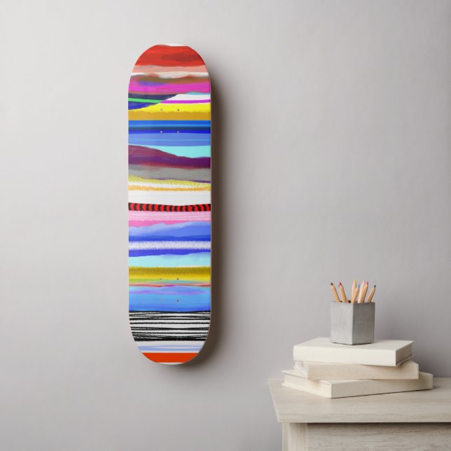 Lines amazing  70's vintage skateboard surf style (Wall Art)