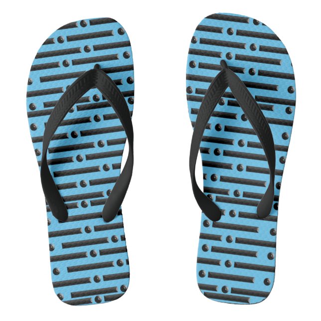 Lines and Dots Flip Flops (Footbed)
