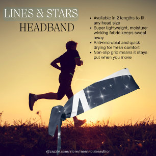 Lines and Stars Headband