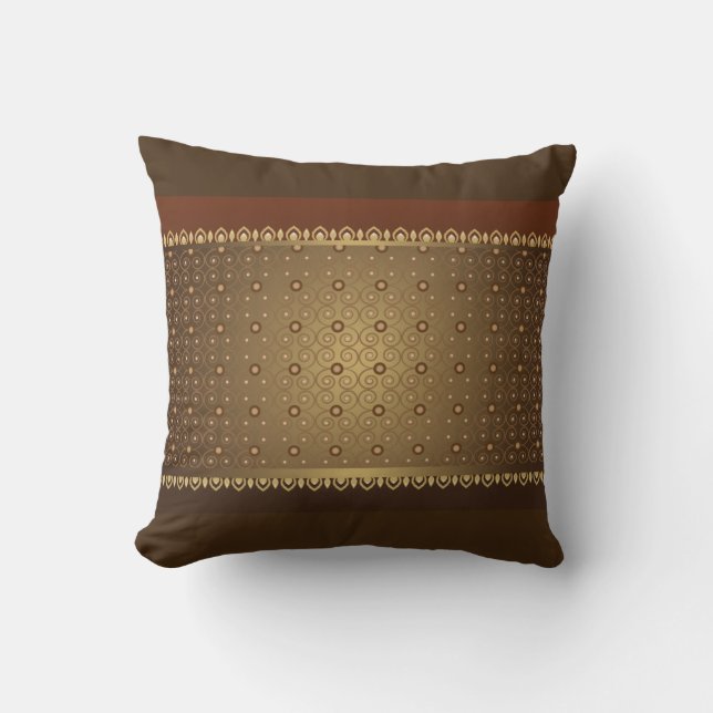 Lines Asian Vintage Style pillow (Front)