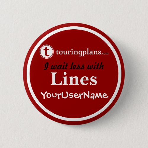 Lines Button _ Design 2 Red