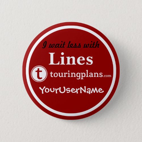 Lines Button _ Design 3 Red